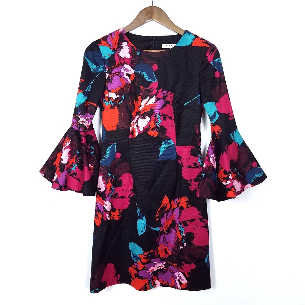 Trina Turk Bright Floral Sheath Dress - Picture 1 of 5